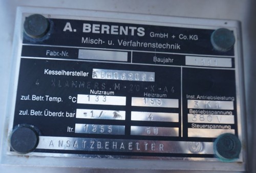 Behälter 1.355 Liter aus V2A temperierbar, isoliert