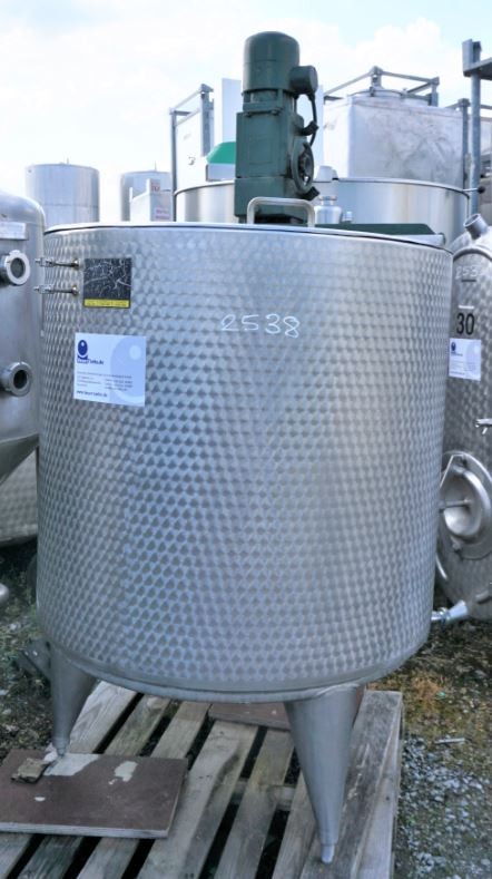 Behälter 800 Liter aus V2A temperierbar, isoliert