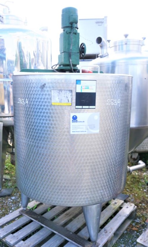 Behälter 800 Liter aus V2A temperierbar, isoliert