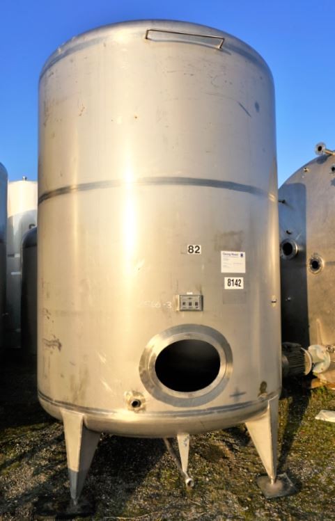 Behälter 10.500 Liter aus V2A einwandig, gebraucht