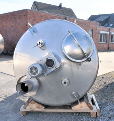 Behälter 2.500 Liter aus V4A einwandig, gebraucht