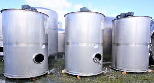 Behälter 8.000 Liter aus V2A einwandig, gebraucht