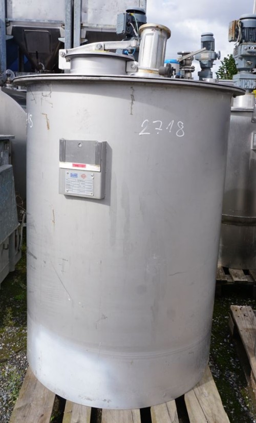 Behälter 500 Liter aus V2A einwandig, gebraucht