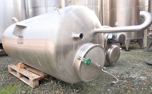 Behälter 2.000 Liter aus V2A, einwandig, gebraucht