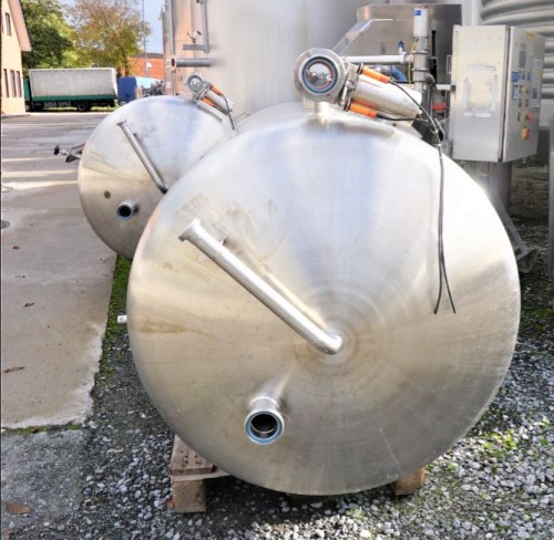 Behälter 2.000 Liter aus V2A, einwandig, gebraucht