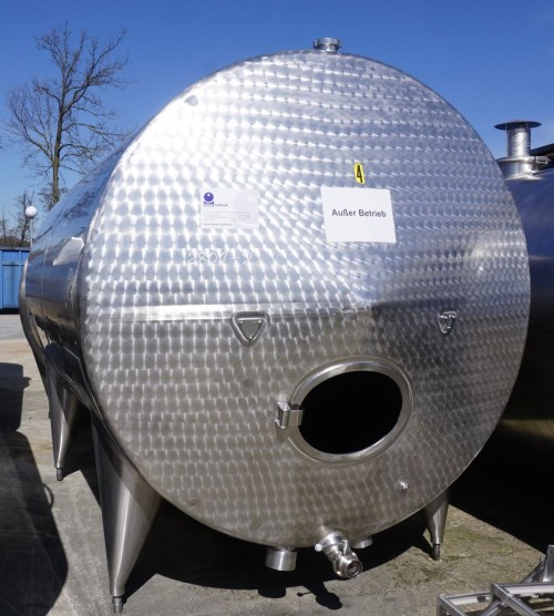 Behälter 10.000 Liter aus V2A, einwandig, gebraucht