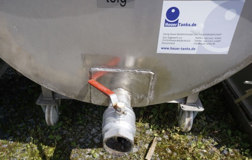 Wanne 400 Liter aus V2A, gebraucht, einwandig