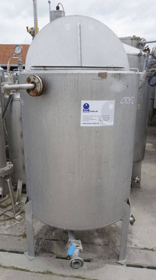 Behälter 500 Liter aus V4A, temperierbar, gebraucht