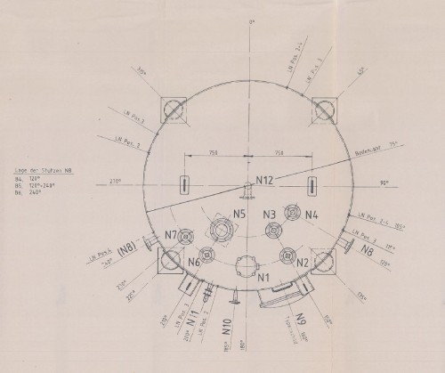 Behälter 30.000 Liter aus V2A, einwandig, spez. Gew. 1,13 kg/l, gebraucht