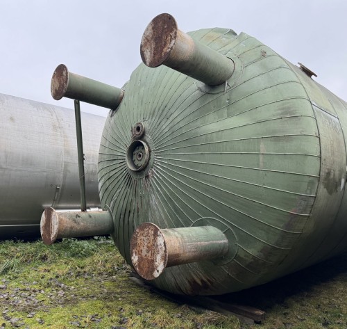 Druckbehälter 100.000 Liter aus V4A, isoliert, temperierbar, gebraucht