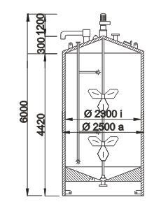 Behälter 15.000 Liter aus V2A, gebraucht, isoliert