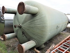 Druckbehälter 50.000 Liter aus V2A einwandig, gerbaucht