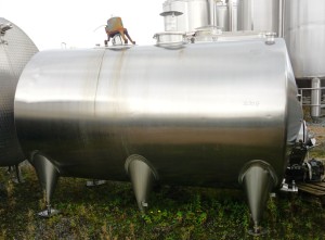 Behälter 10.000 Liter aus V2A, einwandig, gebraucht