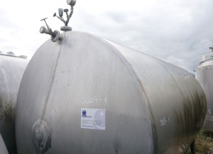 Behälter 10.000 Liter aus V2A, einwandig, gebraucht